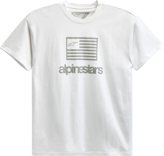 ALPINESTARS Flag T-Shirt - White - 2XL 12137262020XXL
