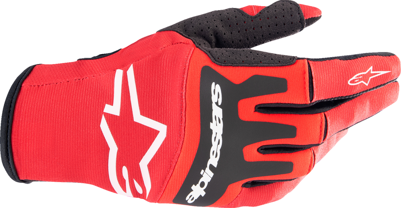 Guantes ALPINESTARS Techstar - Rojo cálido/Negro - Pequeño 3561023-3110-S 