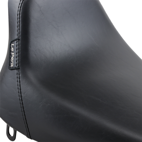 LE PERA Bare Bones Solo Seat - Smooth - Black - Softail LN-007