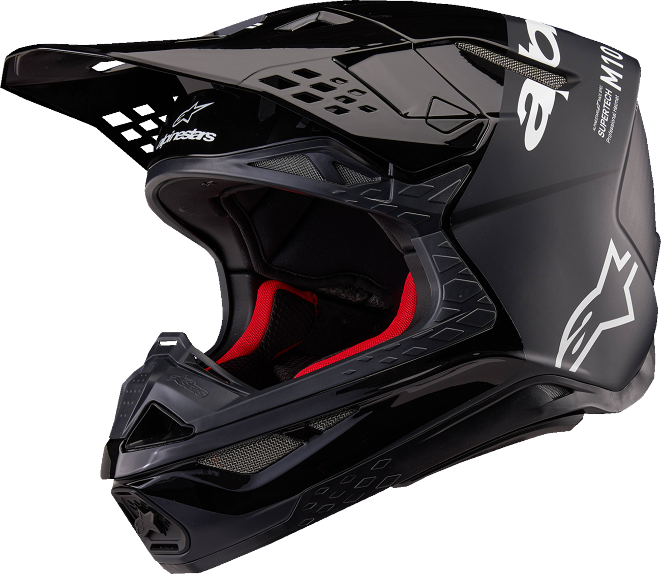 ALPINESTARS Supertech M10 Helmet - Flood - MIPS® - Black/Dark Gray - Medium 8301023-1310-M