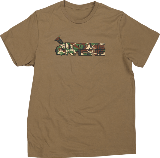 MOOSE RACING Youth Camo T-Shirt - Tan - Medium 3032-3687