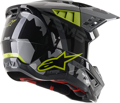 Casco ALPINESTARS SM5 - Rover - Gris/Amarillo - Mediano 8303921-1592-MD