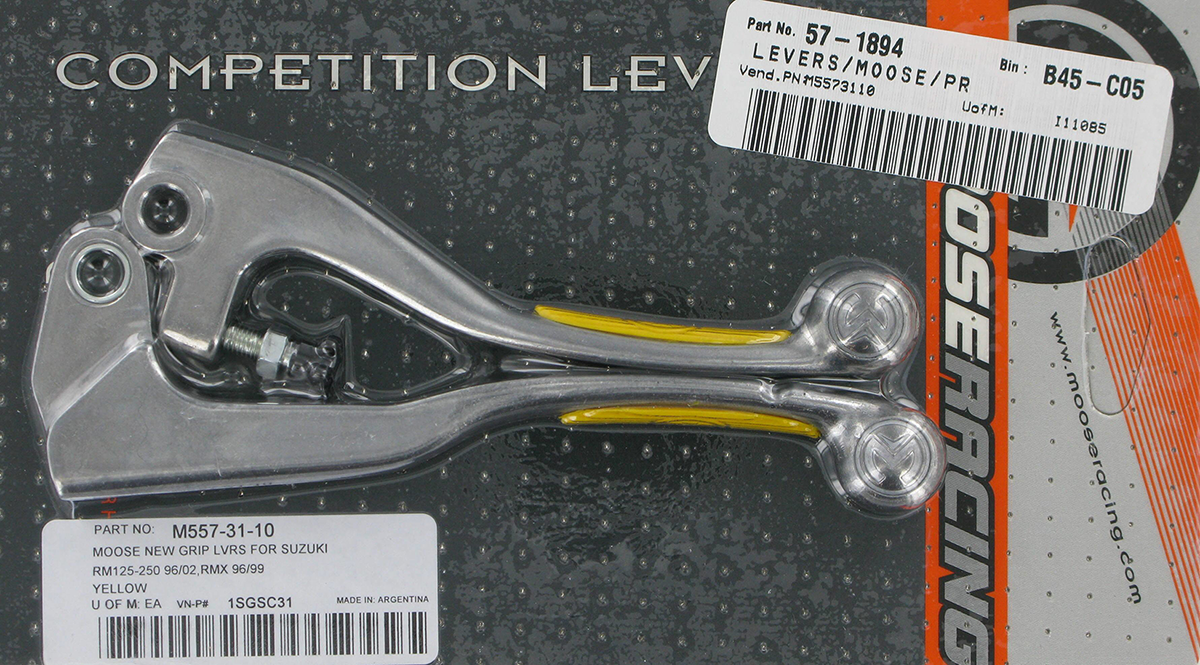 MOOSE RACING Lever Set - Competition - Yellow 1SGSC31