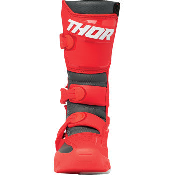 THOR Youth Blitz XR Boots - Red/Charcoal - Size 2 3411-0753