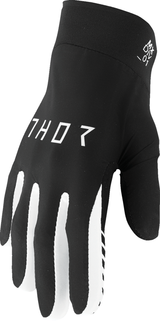 THOR Agile Gloves - Solid - Black/White - XS 3330-7669