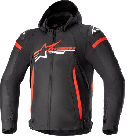 Chaqueta impermeable ALPINESTARS Zaca - Negro/Rojo/Blanco - Pequeña 3206423-1342-S 