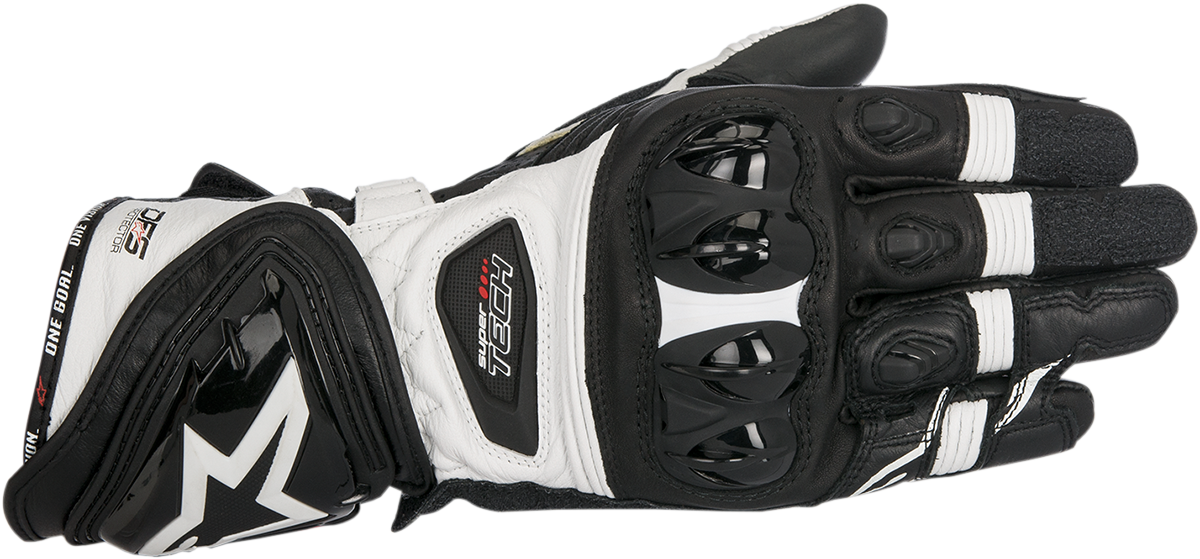 ALPINESTARS Supertech Gloves - Black/White - Small 3556017-12-S