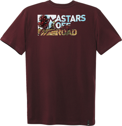 ALPINESTARS Painted T-Shirt - Maroon - Medium 1232-72224-838M