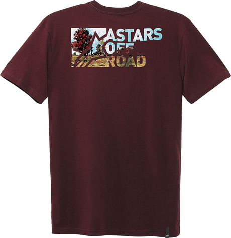 ALPINESTARS Painted T-Shirt - Maroon - Medium 1232-72224-838M