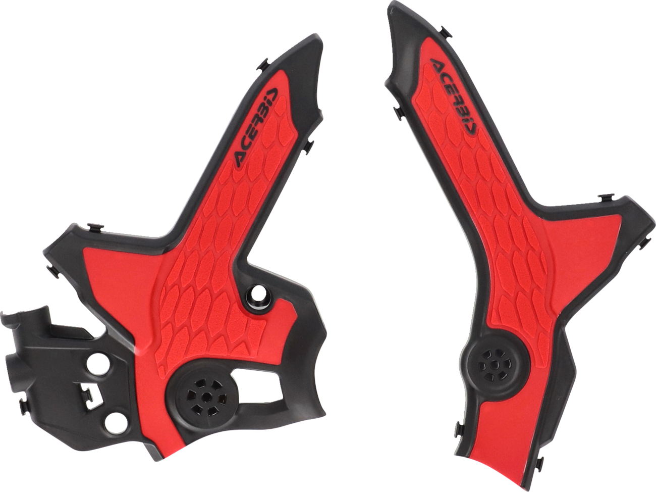 ACERBIS X-Grip Frame Guards - Black/Red - CRF300 2979621042