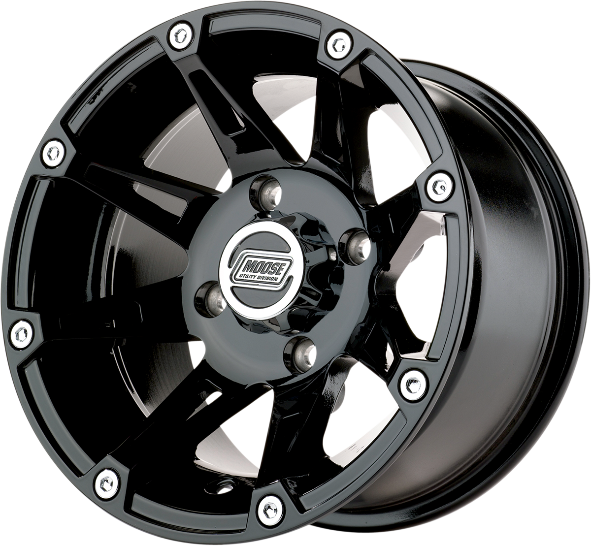 MOOSE UTILITY Wheel - 387X - Rear - Black - 12x8 - 4/156 - 4+4 387MO128156GB4