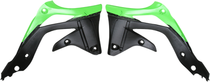 ACERBIS Radiator Shrouds - Green/Black 2250431089