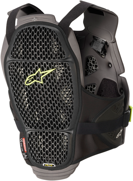 ALPINESTARS A-4 Max Chest Guard - Black/Anthracite/Yellow Fluo - XL/2XL 67015201155XL2X