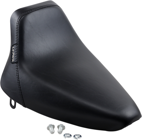 LE PERA Bare Bones Solo Seat - Smooth - Black - Softail LN-007