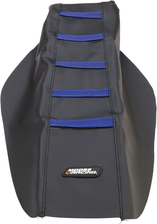 MOOSE RACING Ribbed Seat Cover - Black Cover/Blue Ribs - Yamaha YZF25014-332RT