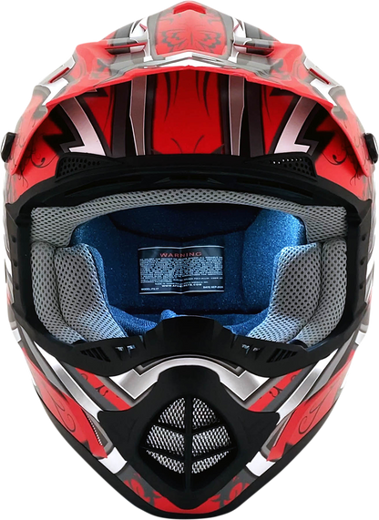 AFX FX-17Y Helmet - Butterfly - Matte Ferrari Red - Medium 0111-1385
