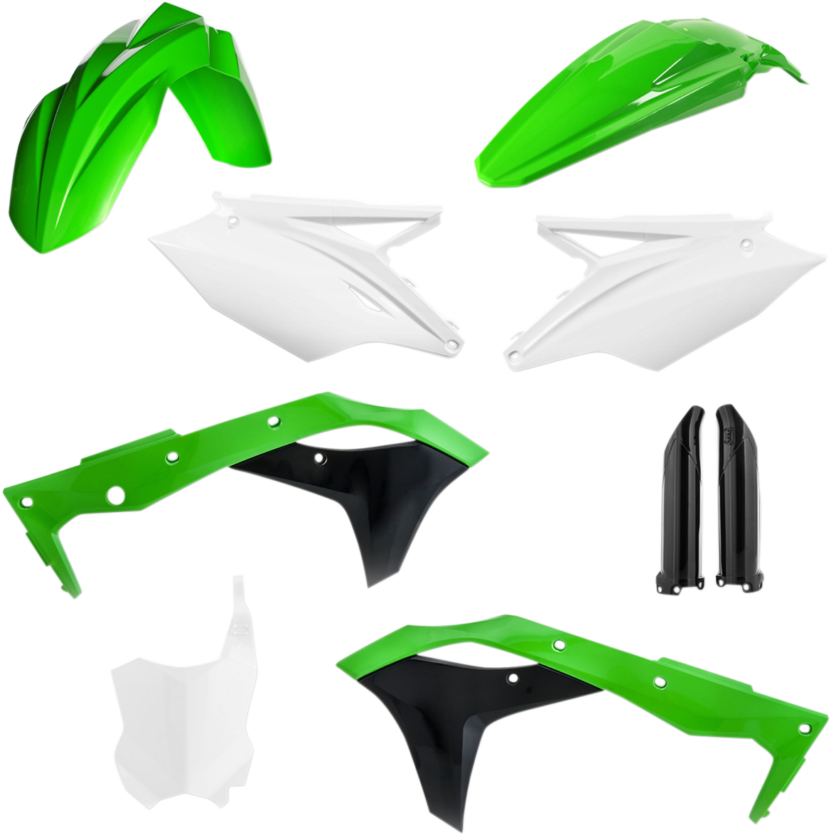 Kit de carrocería de repuesto completo ACERBIS - OEM Verde/Blanco/Negro 2685825909