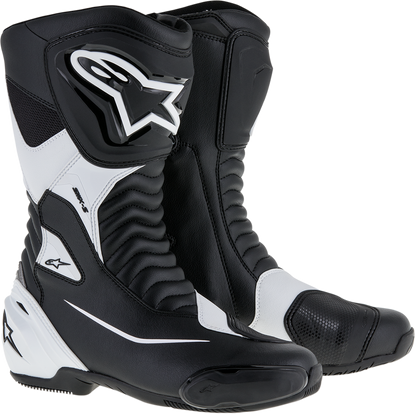 ALPINESTARS SMX-S Boots - Black/White - US 12.5 / EU 48 2223517-12-48