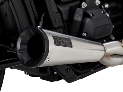 VANCE & HINES 2-into-1 Upsweep Exhaust System - Brushed - Stainless Steel 27323