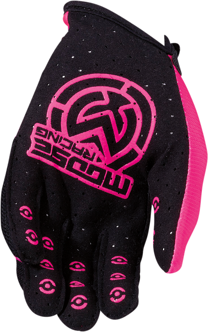 MOOSE RACING Youth SX1™ Gloves - Pink - Large 3332-1700