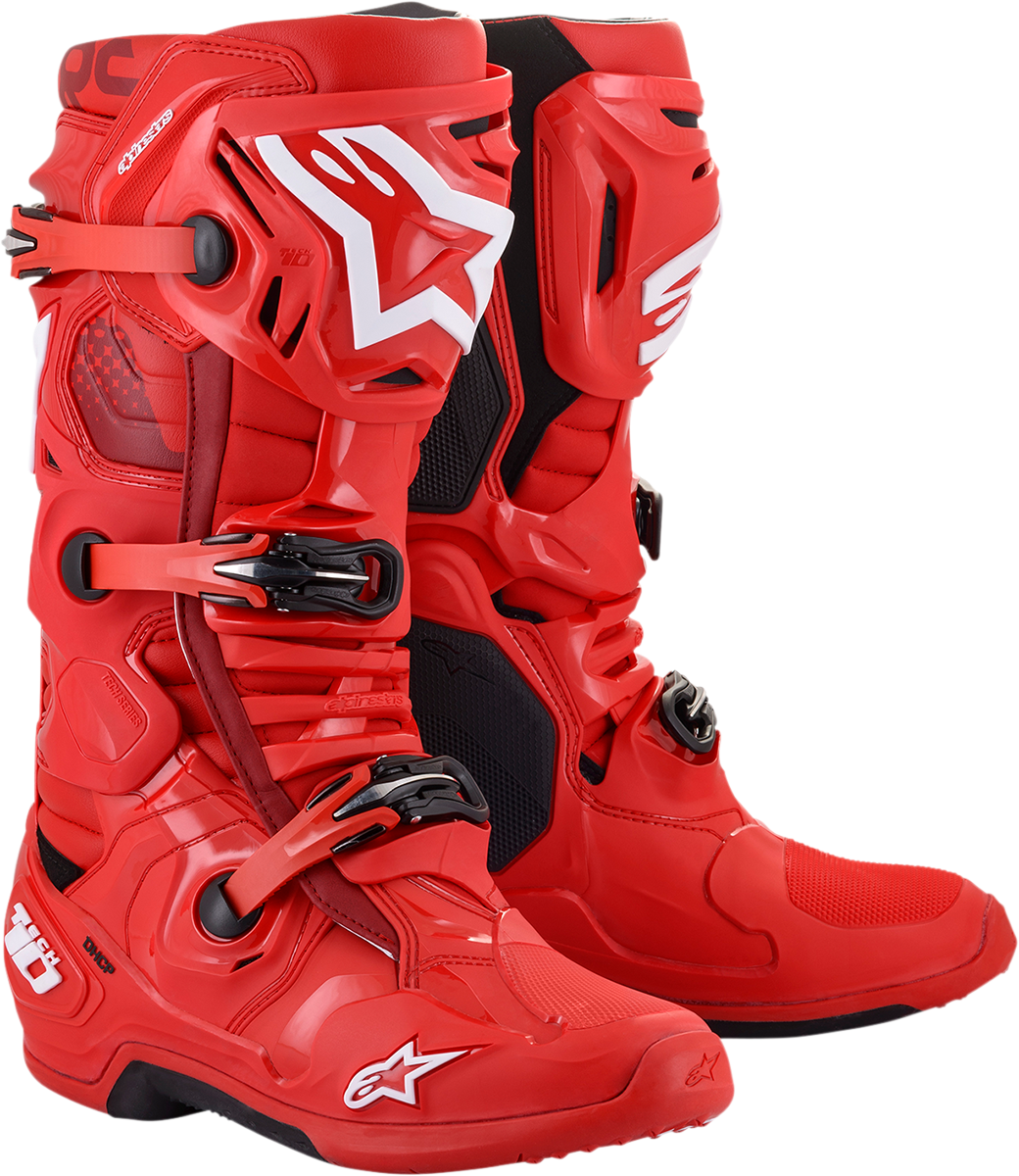 Botas ALPINESTARS Tech 10 - Rojo - US 13 2010020-30-13