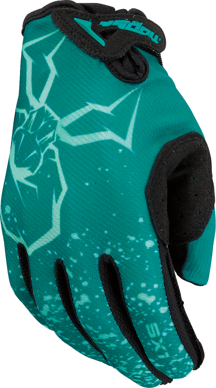 Guantes MOOSE RACING Youth SX1™ - Verde azulado - Pequeños 3332-1759