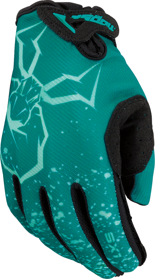 Guantes MOOSE RACING Youth SX1™ - Verde azulado - Pequeños 3332-1759