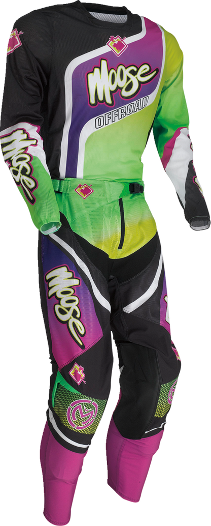 MOOSE RACING Sahara Pants - Purple/Green - 28 2901-10410