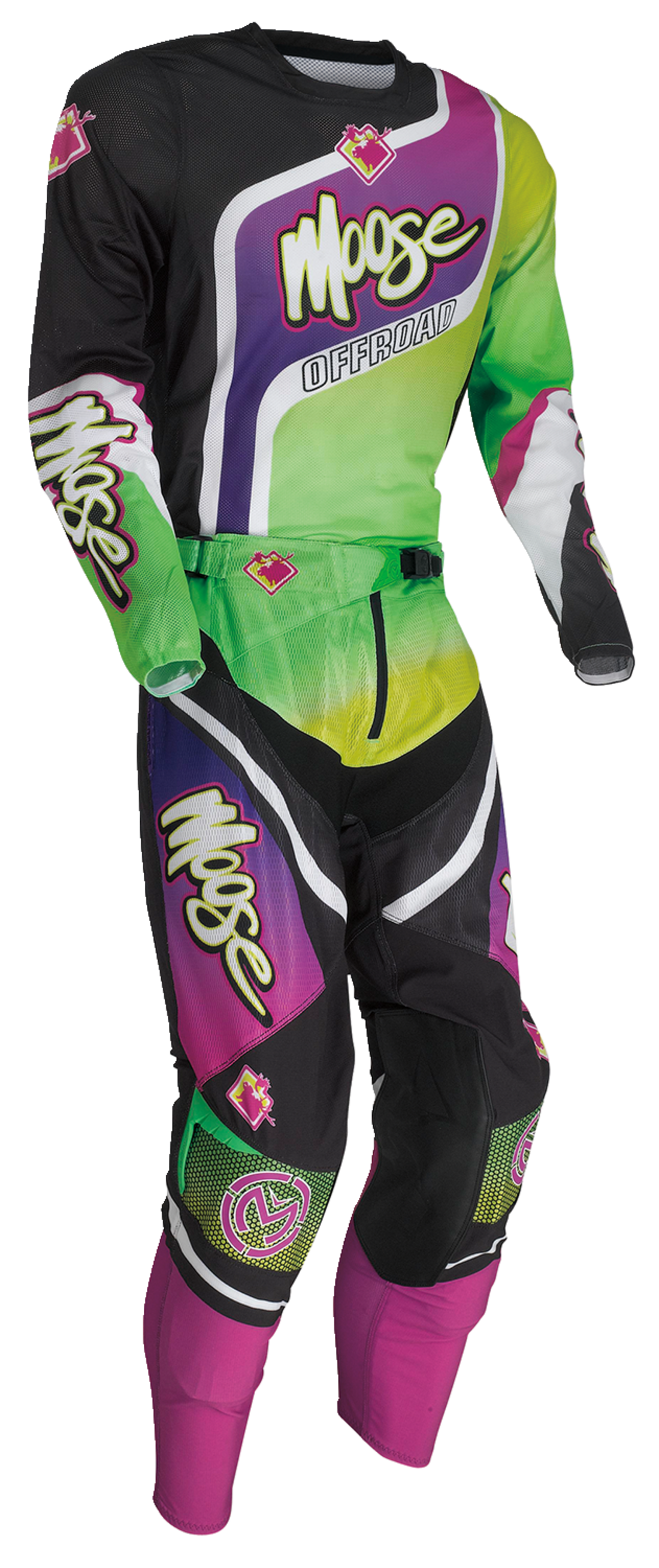 MOOSE RACING Sahara™ Jersey - Purple/Green - Large 2910-7230