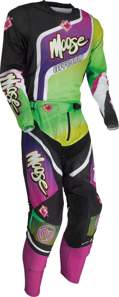 MOOSE RACING Sahara Pants - Purple/Green - 40 2901-10416