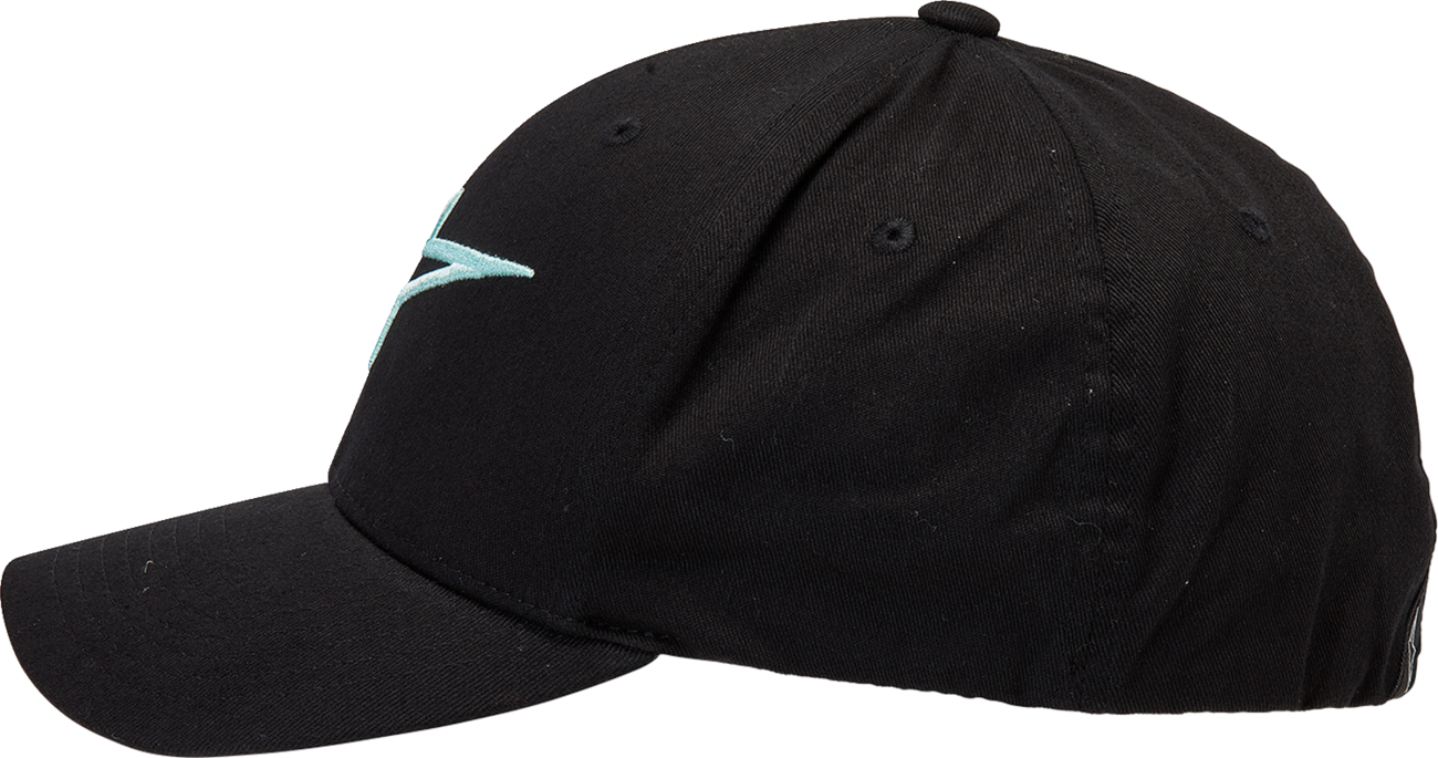 ALPINESTARS Ageless Curve Hat - Black/Light Aqua - Small/Medium 1017810101177SM