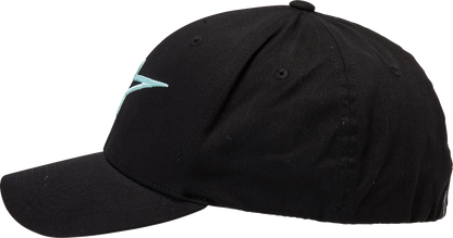 ALPINESTARS Ageless Curve Hat - Black/Light Aqua - Small/Medium 1017810101177SM