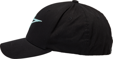 ALPINESTARS Ageless Curve Hat - Black/Light Aqua - Small/Medium 1017810101177SM
