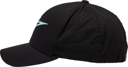 ALPINESTARS Ageless Curve Hat - Black/Light Aqua - L/XL 1017810101177LX