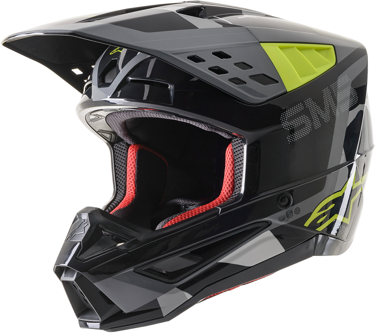 Casco ALPINESTARS SM5 - Rover - Gris/Amarillo - Mediano 8303921-1592-MD