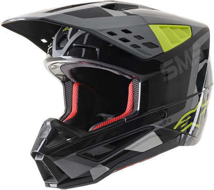 Casco ALPINESTARS SM5 - Rover - Gris/Amarillo - Mediano 8303921-1592-MD