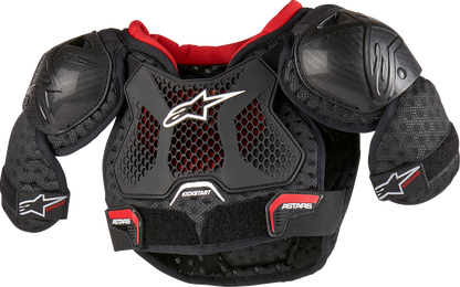 ALPINESTARS Youth Bionic Action Kickstart Chest Guard - Black/Red - 4/6 6740624-13-4/6