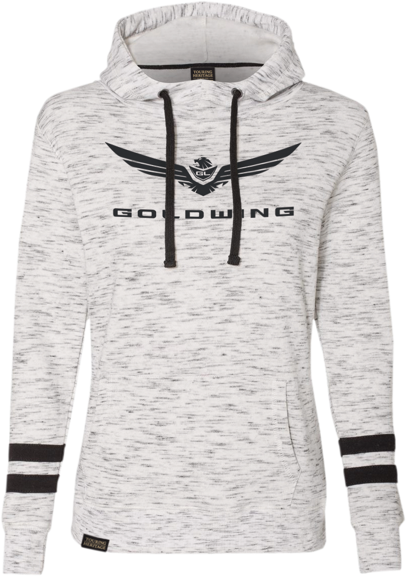 FACTORY EFFEX Sudadera con capucha Goldwing Bold para mujer - Blanco/Negro - Pequeña 25-88820 
