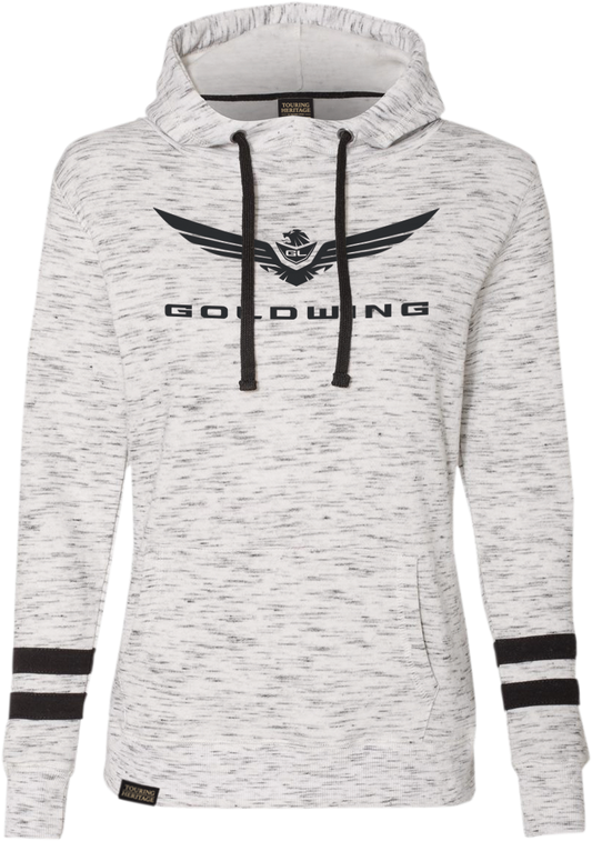 FACTORY EFFEX Sudadera con capucha Goldwing Bold para mujer - Blanco/Negro - Grande 25-88824 