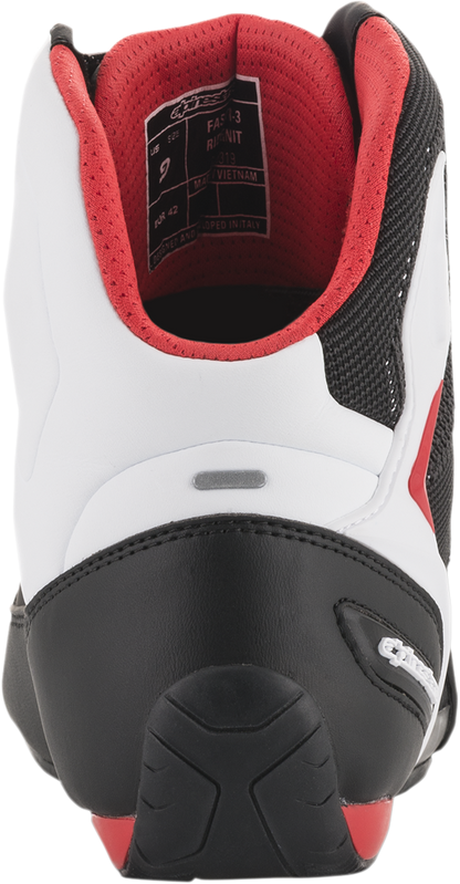 ALPINESTARS Faster-3 Rideknit® Shoes - Black/White/Red - US 9.5 2510319123-9.5