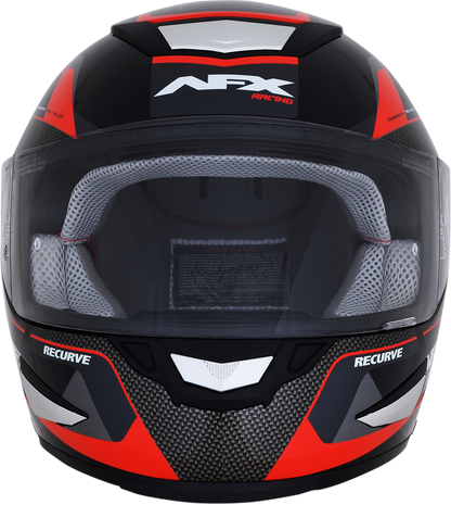 AFX FX-99 Helmet - Recurve - Black/Red - Medium 0101-11112