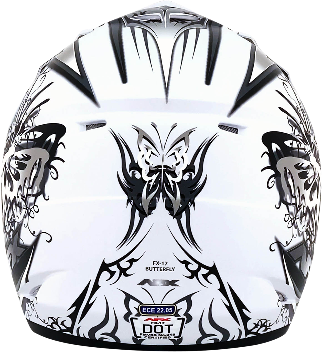 AFX FX-17 Helmet - Butterfly - Matte White - Large 0110-7129