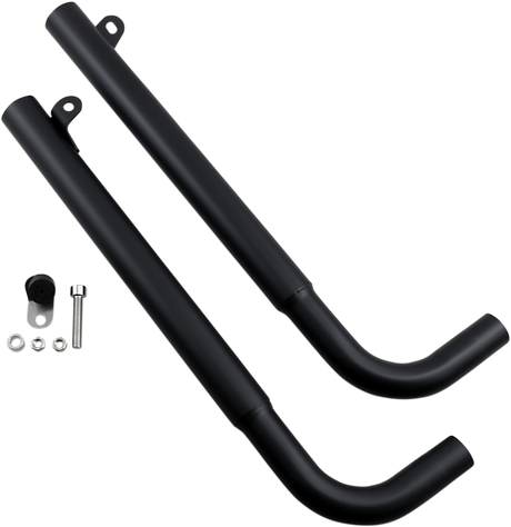 BRITISH CUSTOMS Straight Pipe Performance Tips - Black BC902-056-B