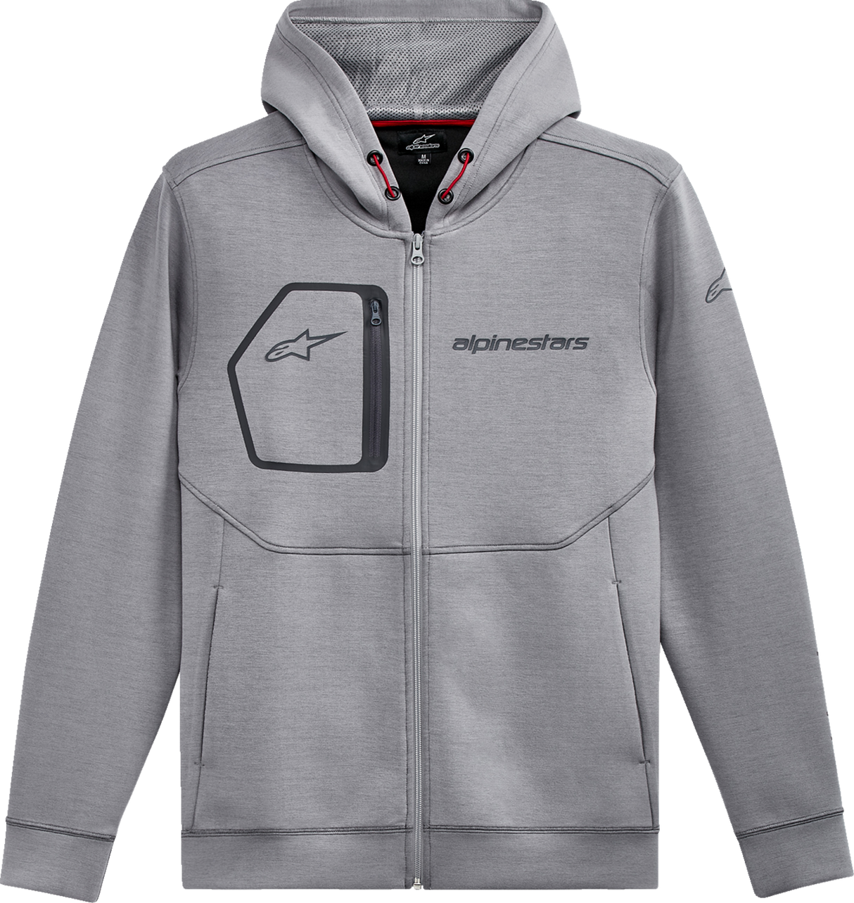 Sudadera con capucha ALPINESTARS Convex Tech - Gris jaspeado - 2XL 12125302010262X 