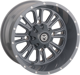 MOOSE UTILITY Wheel - 399X - Rear - Gray - 14x8 - 4/136 - 4+4 399MO148136KG4