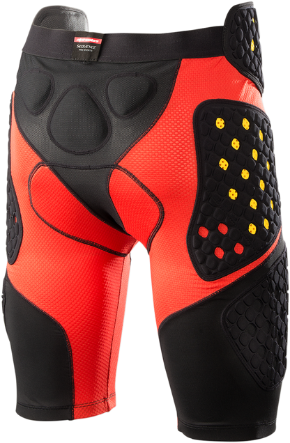 ALPINESTARS Sequence Pro Shorts - Black/Red - Medium 6507718-13-M