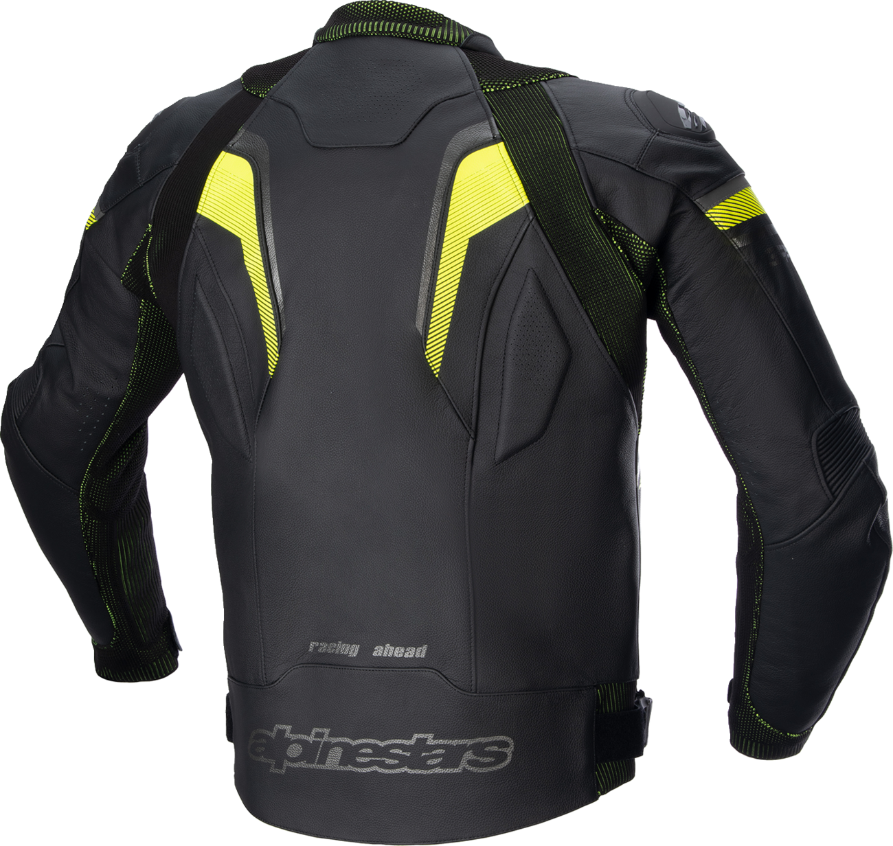 ALPINESTARS GP Plus R v3 Rideknit Leather Jacket - Black/Yellow Fluo - US 40 / EU 50 310032115550