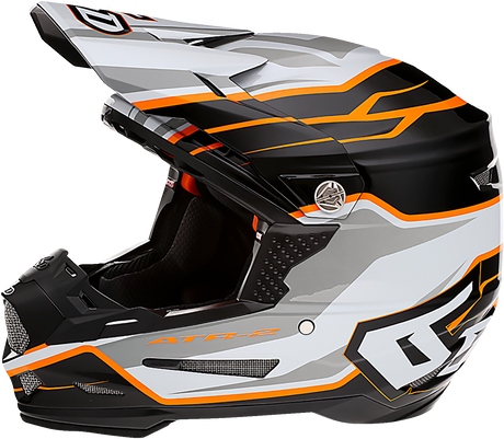 6D ATR-2 Helmet - Phase - White/Orange - Small 12-2825