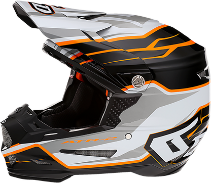 6D ATR-2 Helmet - Phase - White/Orange - 2XL 12-2829