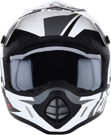 AFX FX-17 Helmet - Aced - Matte White/White - Medium 0110-6495